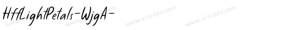 HffLightPetals-WjgA字体转换