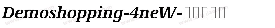 Demoshopping-4neW字体转换