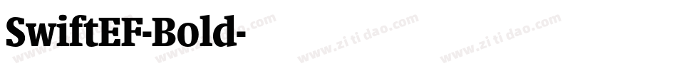 SwiftEF-Bold字体转换