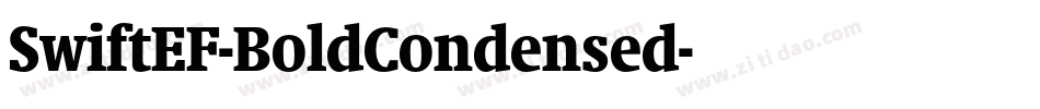 SwiftEF-BoldCondensed字体转换