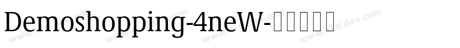 Demoshopping-4neW字体转换