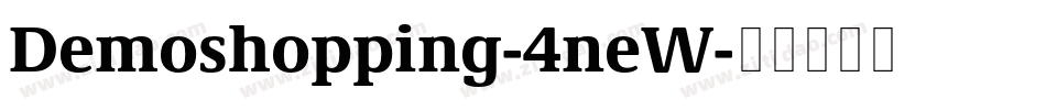 Demoshopping-4neW字体转换