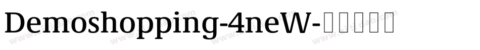 Demoshopping-4neW字体转换
