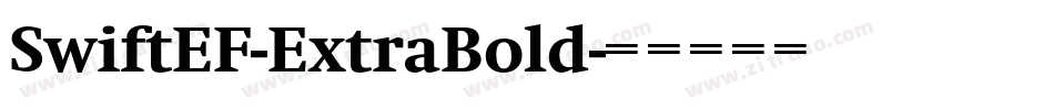 SwiftEF-ExtraBold字体转换