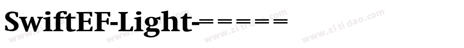 SwiftEF-Light字体转换