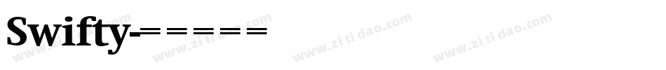 Swifty字体转换