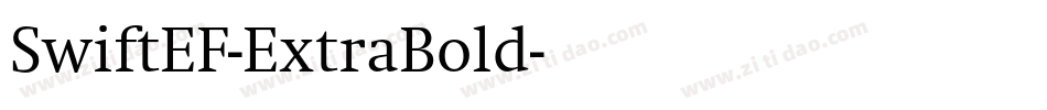 SwiftEF-ExtraBold字体转换