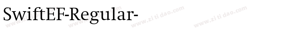 SwiftEF-Regular字体转换