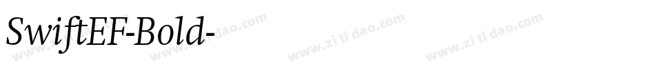 SwiftEF-Bold字体转换