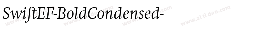 SwiftEF-BoldCondensed字体转换