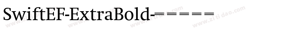 SwiftEF-ExtraBold字体转换
