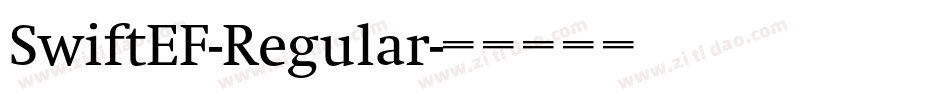 SwiftEF-Regular字体转换