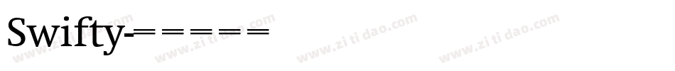 Swifty字体转换