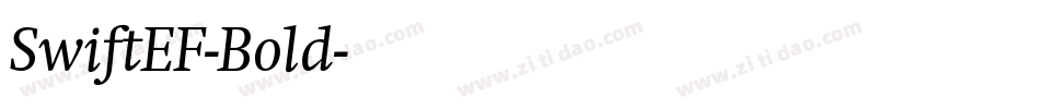 SwiftEF-Bold字体转换