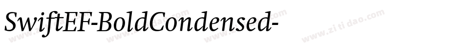 SwiftEF-BoldCondensed字体转换