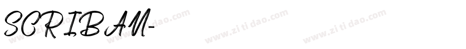 SCRIBAN字体转换