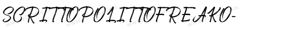 SCRITTOPOLITTOFREAKO字体转换
