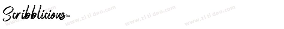 Scribblicious字体转换