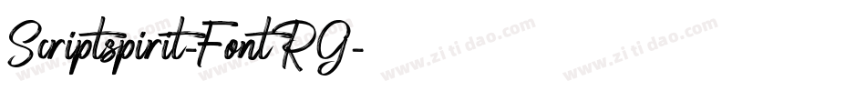 Scriptspirit-FontRG字体转换