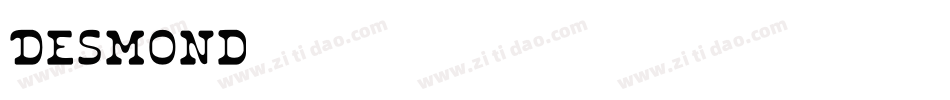 Desmond字体转换