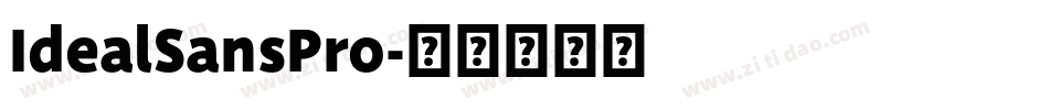 IdealSansPro字体转换