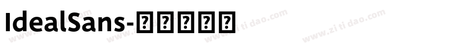 IdealSans字体转换