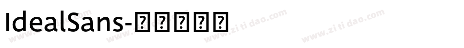 IdealSans字体转换