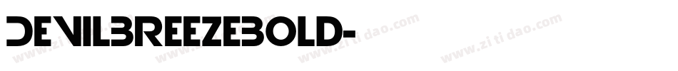 DevilBreezeBold字体转换