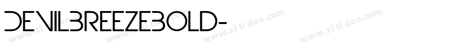 DevilBreezeBold字体转换