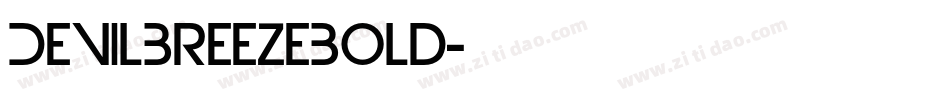 DevilBreezeBold字体转换