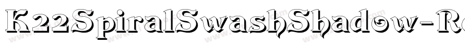 K22SpiralSwashShadow-Rdao字体转换