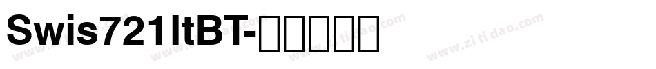 Swis721ItBT字体转换