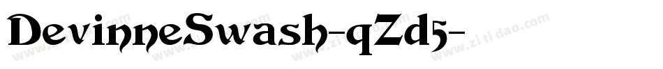 DevinneSwash-qZd5字体转换