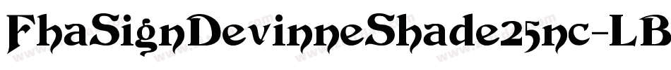 FhaSignDevinneShade25nc-LBqZ字体转换
