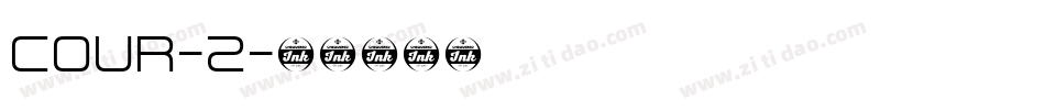 cour-2字体转换