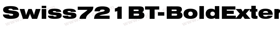 Swiss721BT-BoldExtended字体转换