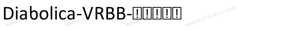 Diabolica-VRBB字体转换