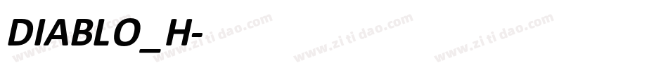 DIABLO_H字体转换