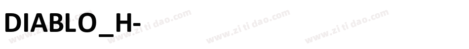 DIABLO_H字体转换