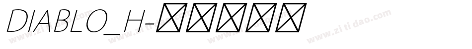DIABLO_H字体转换