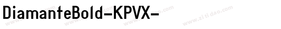 DiamanteBold-KPVX字体转换