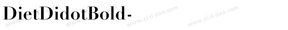 DietDidotBold字体转换