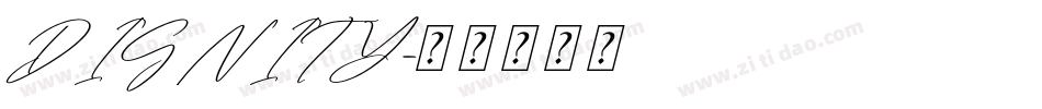 DIGNITY字体转换