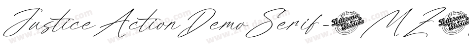 JusticeActionDemoSerif-8MZ0J字体转换
