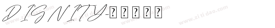 DIGNITY字体转换