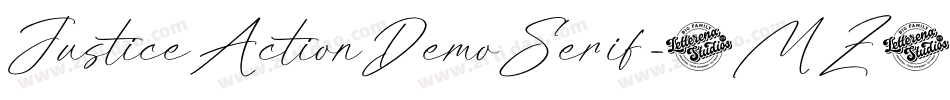 JusticeActionDemoSerif-8MZ0J字体转换