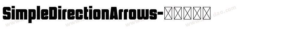 SimpleDirectionArrows字体转换