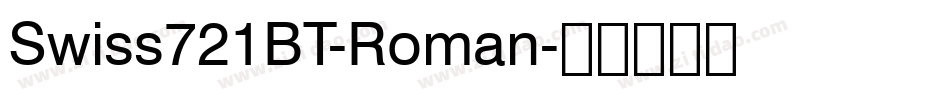 Swiss721BT-Roman字体转换