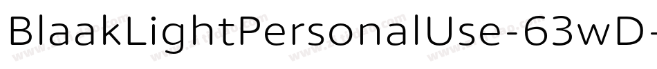 BlaakLightPersonalUse-63wD字体转换 BlaakLightPersonalUse-63wD字体转换