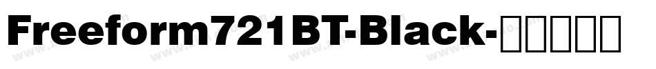 Freeform721BT-Black字体转换